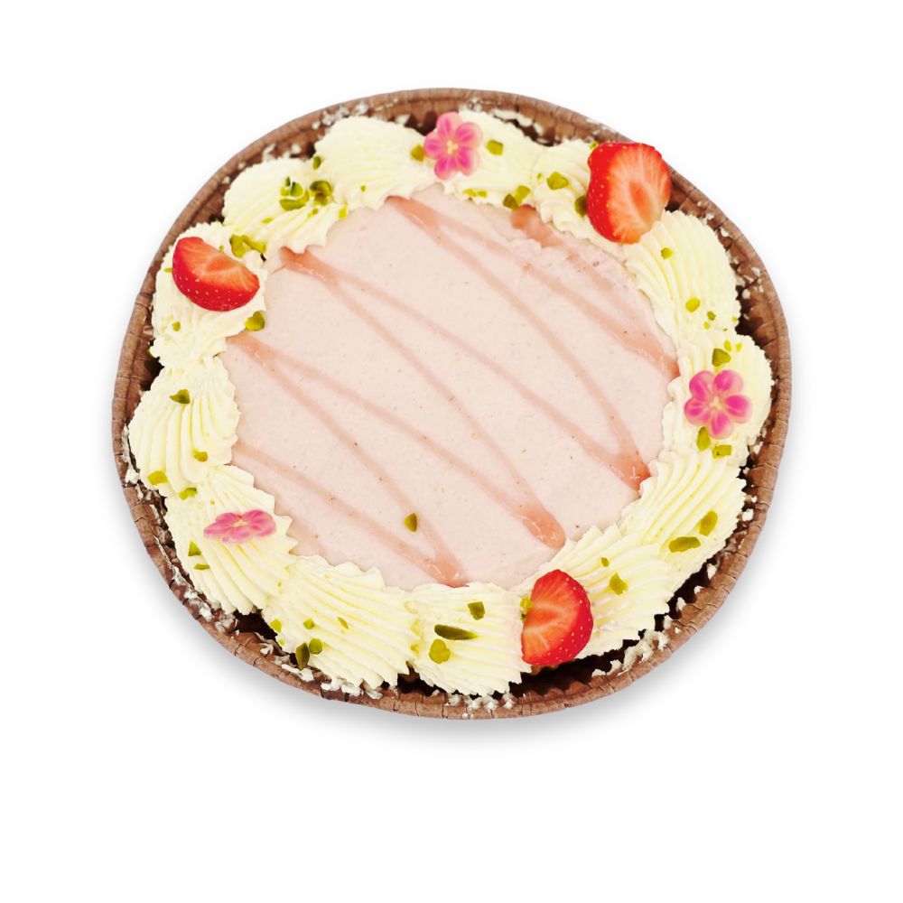 Aarbeien rabarber taart - 6 pers