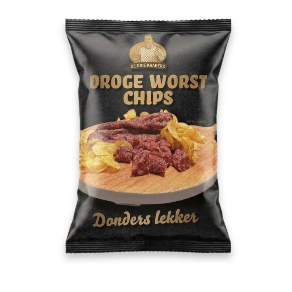Droge worst Chips - 160 gram