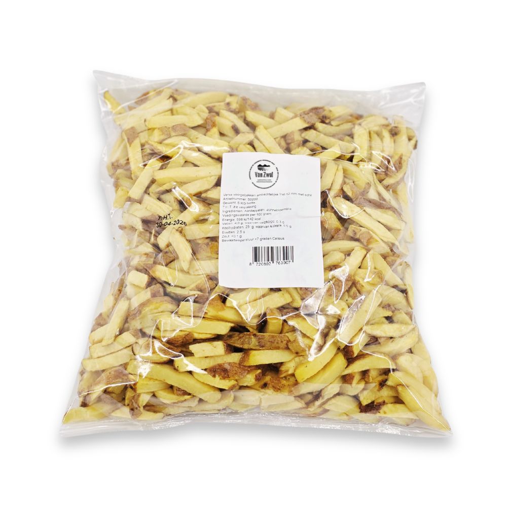 Voorgebakken Friet 10 mm met schil - 2 X 5 kg