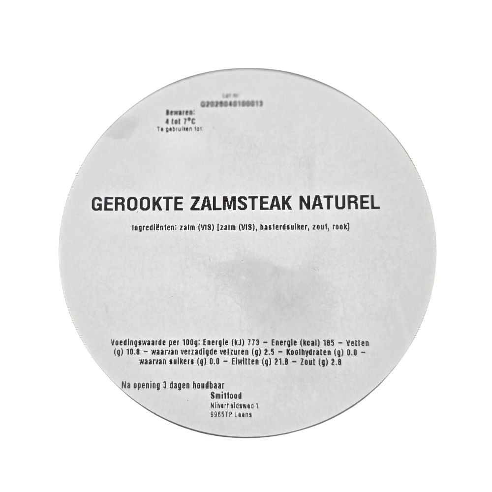 Gerookte Zalmsteak - ca. 200 gram