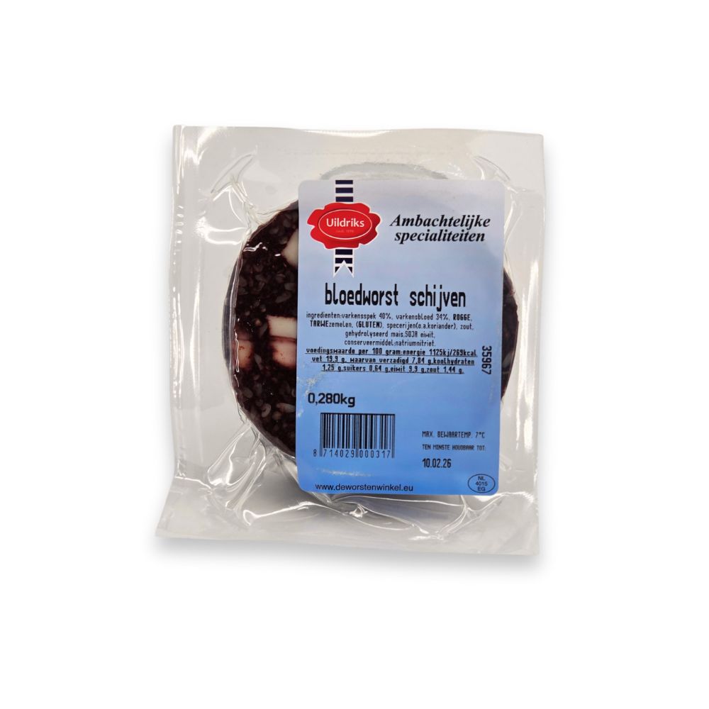 Bloedworst schijven - 4 stuks