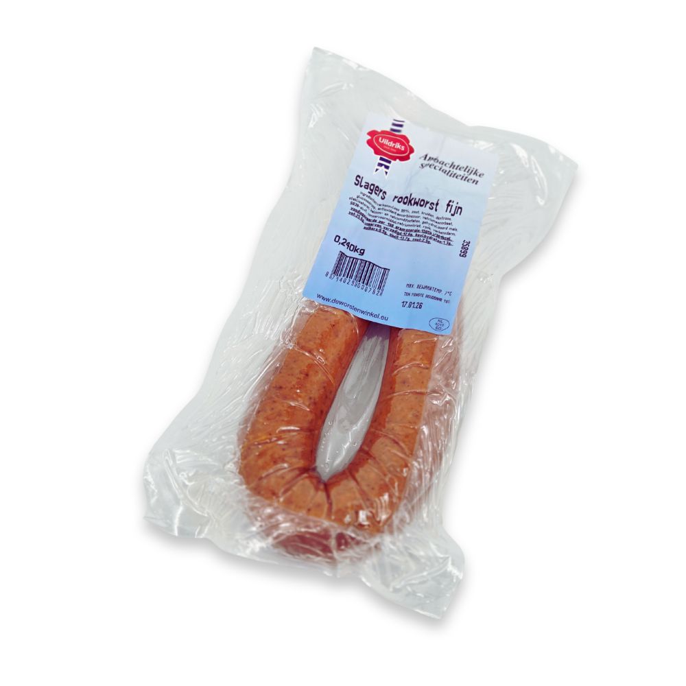 Slagers rookworst fijn - 240 gram
