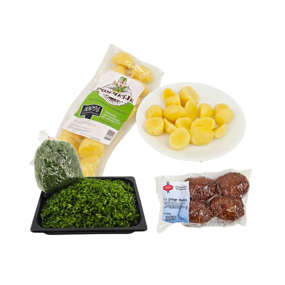 Stamppot Boerenkool - pakket 4 Pers.