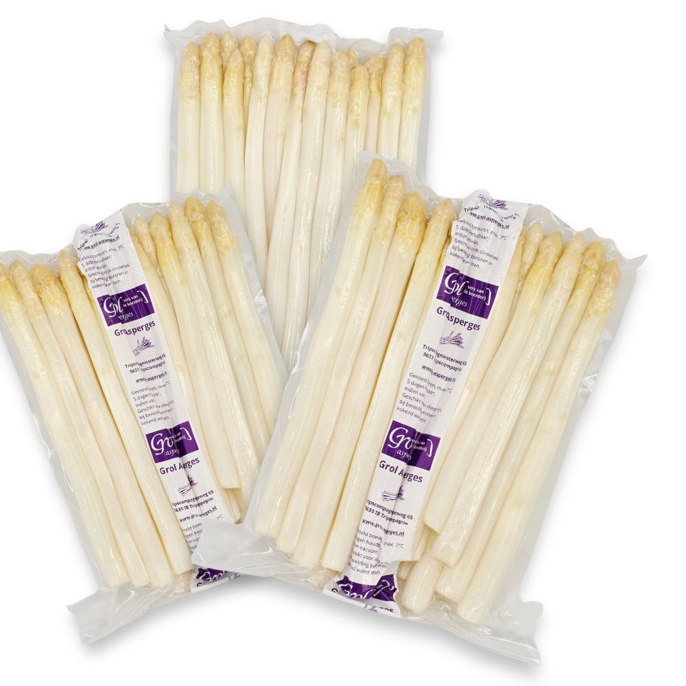 Asperges AA violet geschild - 3 x ca. 700 gram