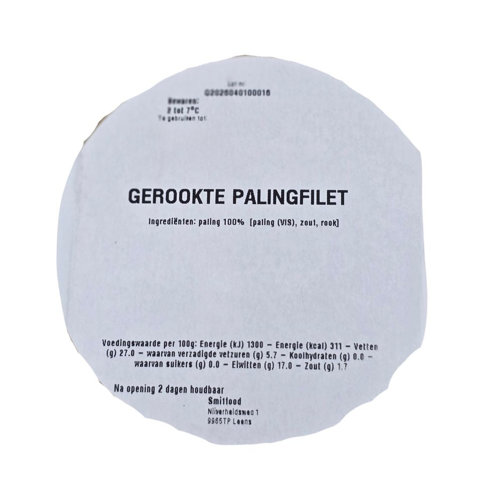 Gerookte Paling filet - ca. 100 gram