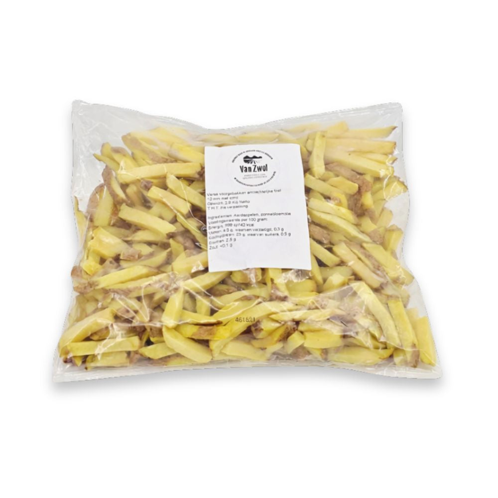 Voorgebakken Friet 12 mm met schil - 2,5 kg (12 porties)